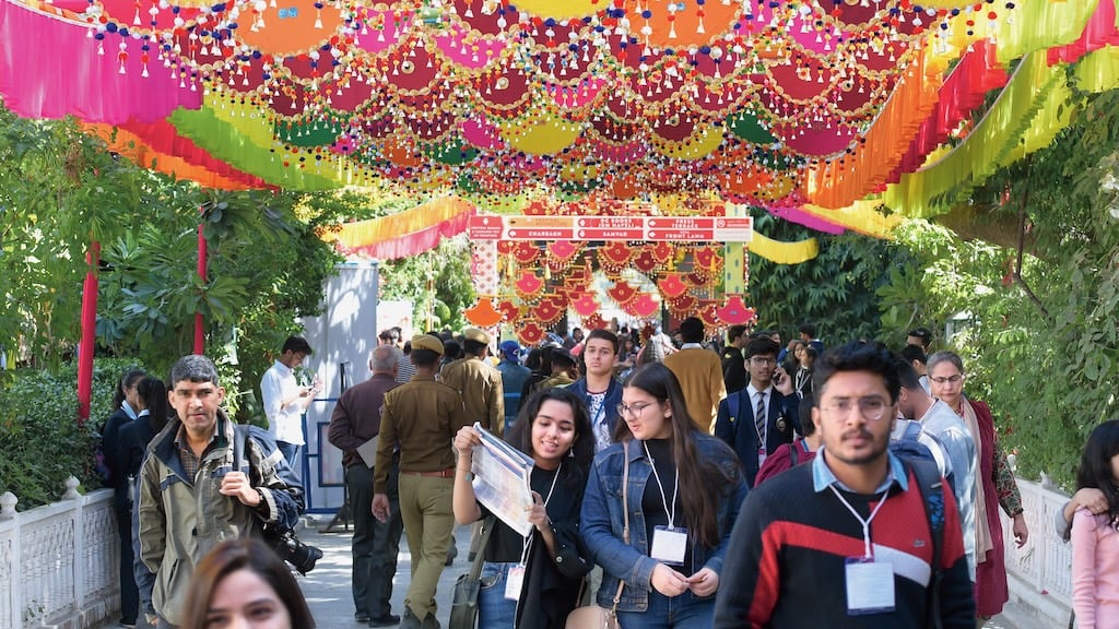 Panel discussion with international writers at JLF Jaipur